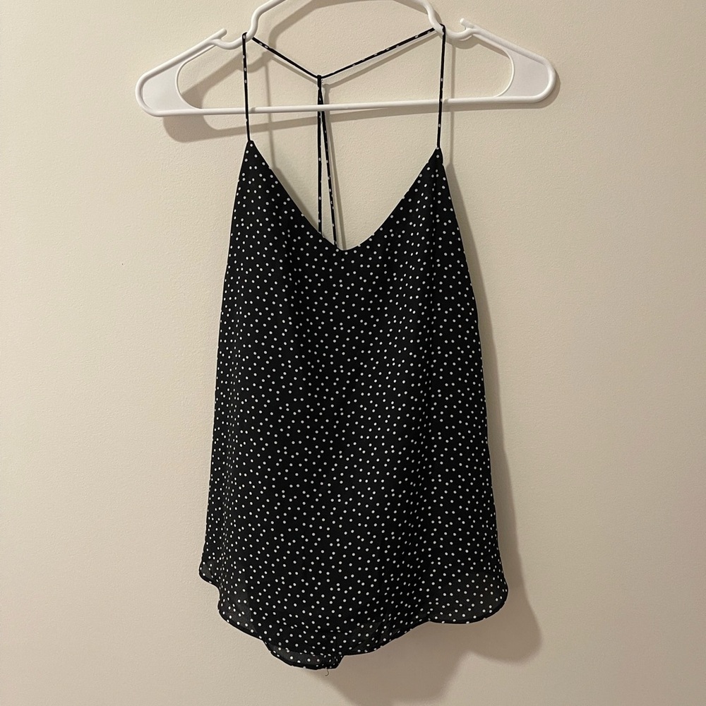 Black and White open back tank